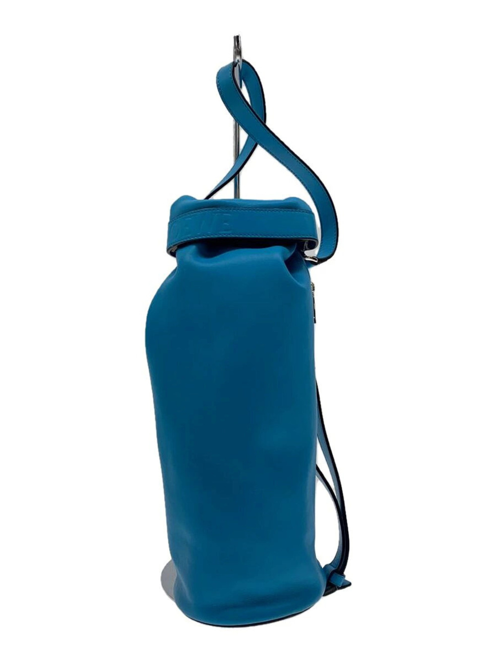 Loewe Roll Top Sling Bag collection smooth leather embossed Blue